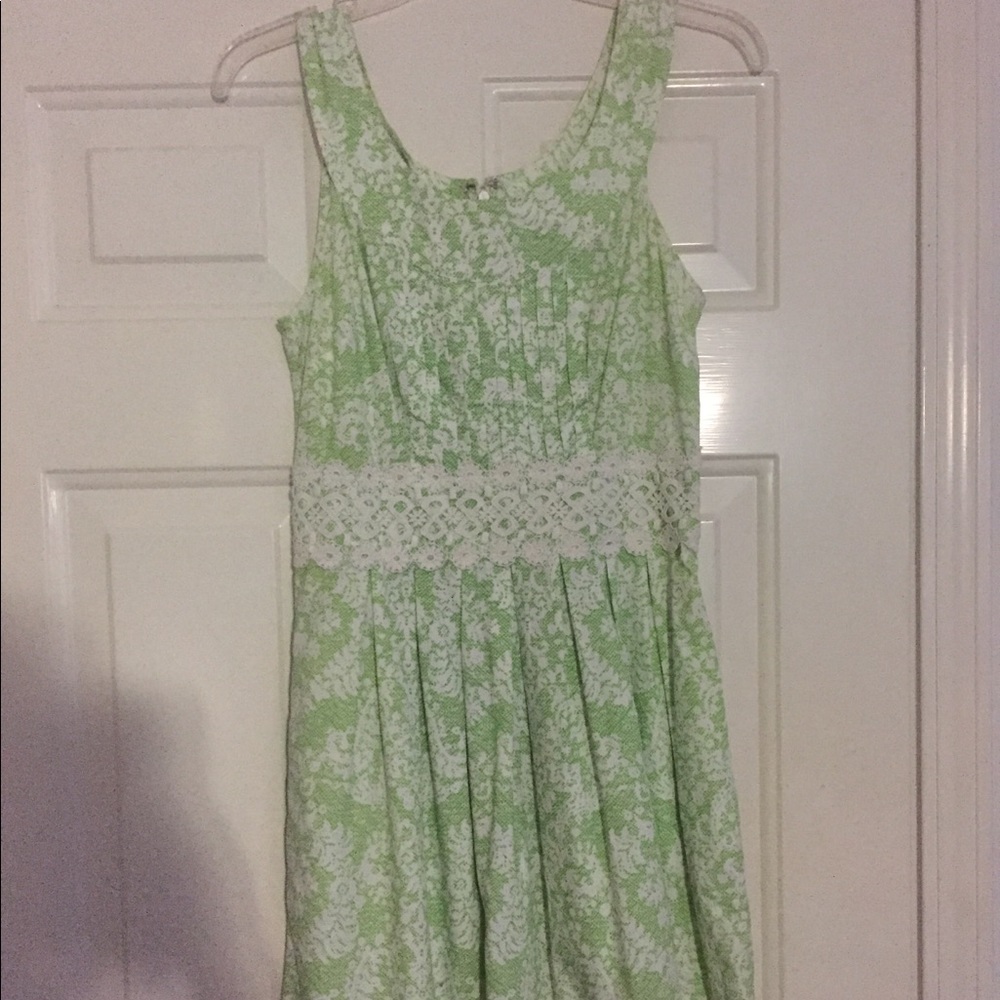 Green Floral Dress